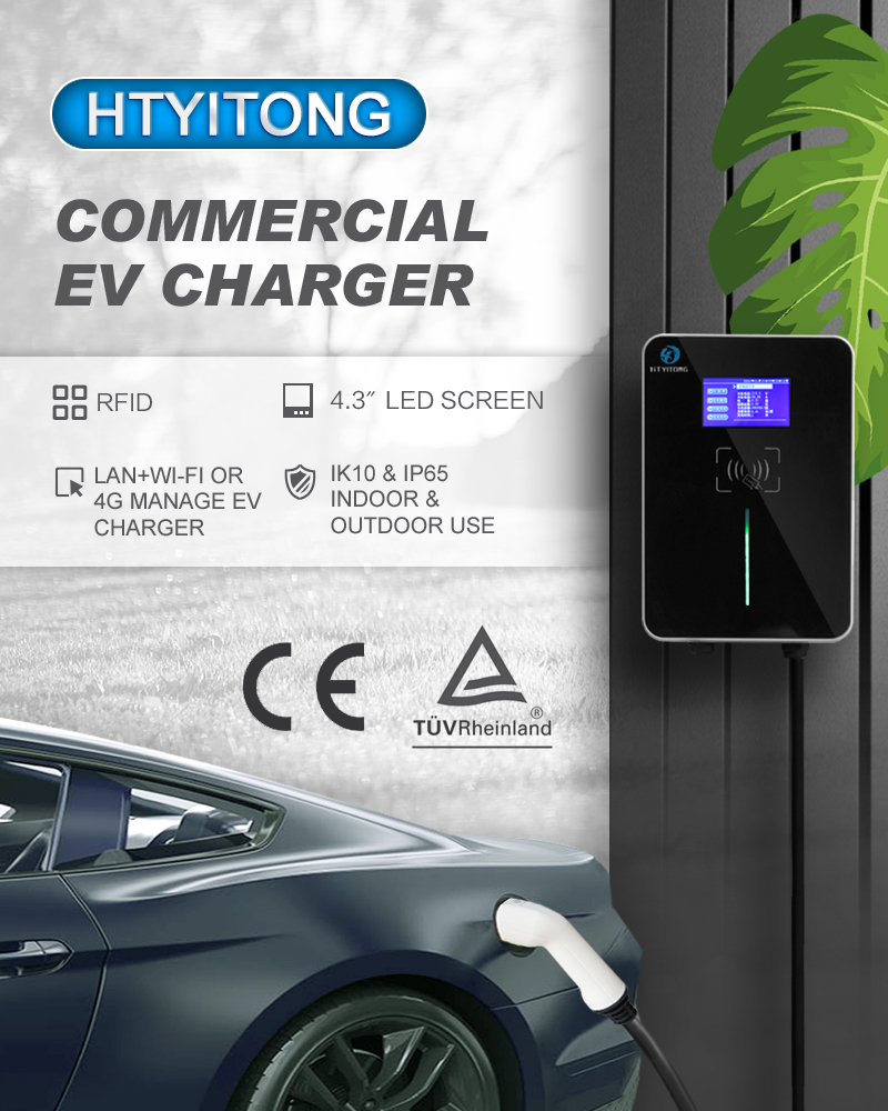Good Price AC Plug And Play EV 11KW Charging Pile With Led Screen